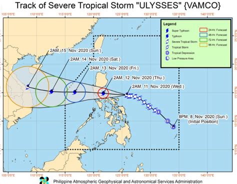 Bagyong Ulysses Pagasa Weather Update November 11 2020