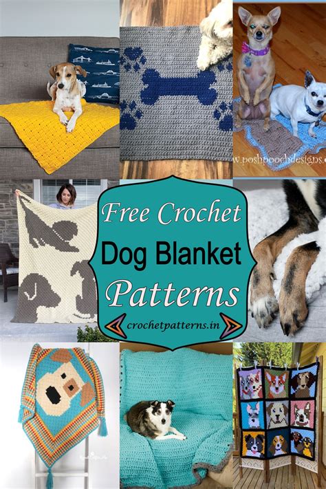 10 Free Crochet Dog Blanket Patterns