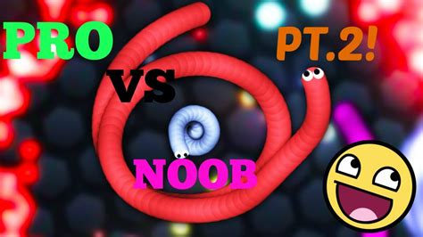 Slither Io Insane Gameplay Pro Vs Noob With Trilogy Pt Youtube