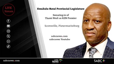 Swearing In Of Thami Ntuli As KZN Premier YouTube