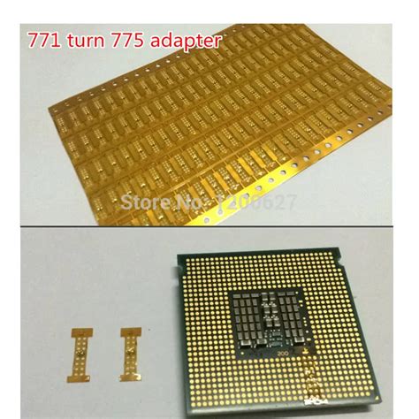 1 pcs CPU LGA 775 stickers 771 to 775 adapter for INTEL XEON E5450 ...