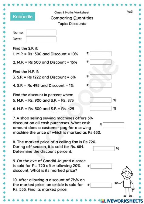 Free Discount Worksheet Download Free Discount Worksheet Png Images Free Worksheets On Clipart