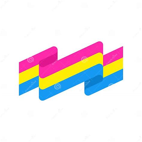 Pansexual Flag Isolated Pansexuality Banner Stock Vector Illustration Of Banner Movement