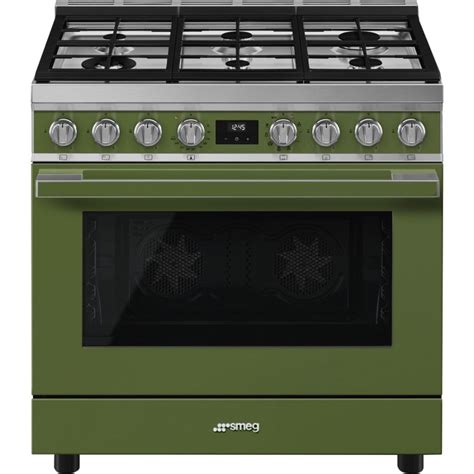 Piano De Cuisson Mixte Smeg Cpf Gmog Vert