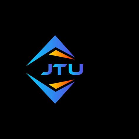 JTU Abstract Technology Logo Design On Black Background JTU Creative