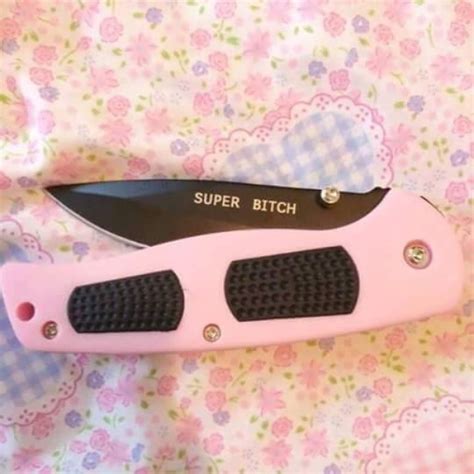 Pastel Pink Knife Need It Pretty Knives Knife Aesthetic Pretty Guns