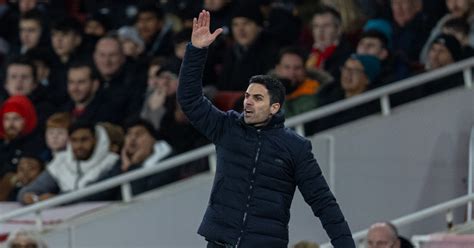 Arsenal Manager Mikel Arteta During An Efl Cup Match Against Liverpool Emirates Stadium