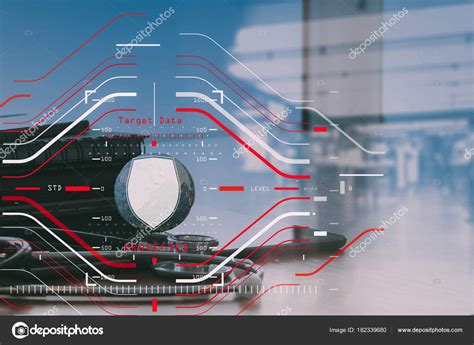 Data Security System Shield Protection Verification Concept With Stock