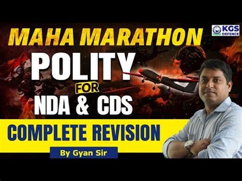 Maha Marathon COMPLETE REVISION Polity For NDA CDS RUSTAM