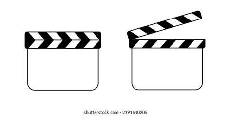 Cartoon Regisseur Film Take Bord Cinema Stock Vector (Royalty Free ...