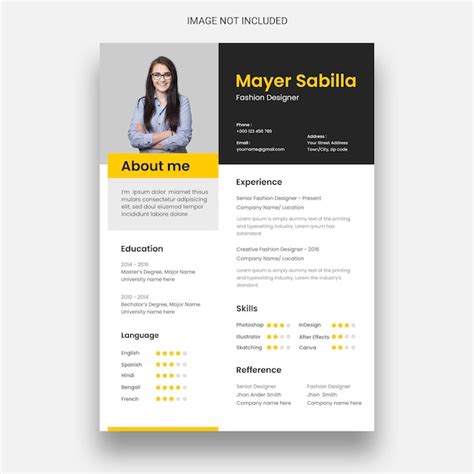 Plantilla De Diseño De Curriculum Vitae O Cv Limpio Y Minimalista Archivo Psd Gratis