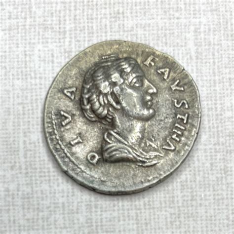 Faustina Senior Wife Of Antonius Pius Roman AR Silver Denarius Coin