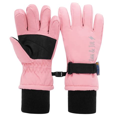 Kids Waterproof Gloves | Dusty Pink for Snow | Jan & Jul