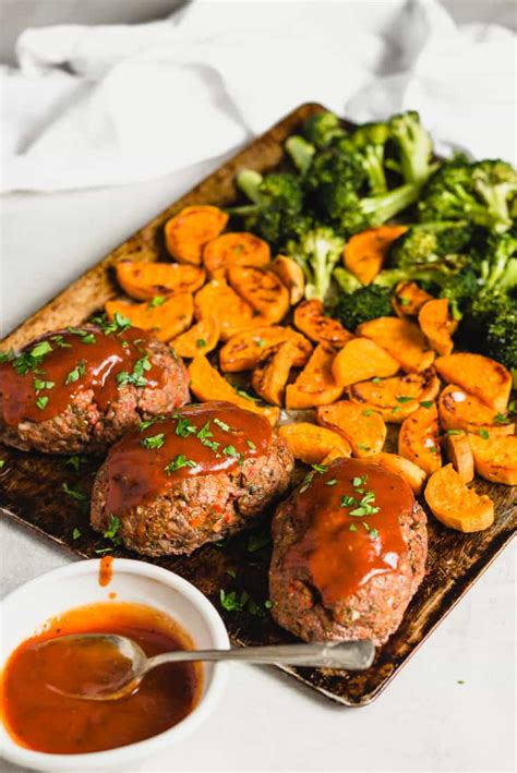 Mini Meatloaf Sheet Pan Dinner – Steph Gaudreau