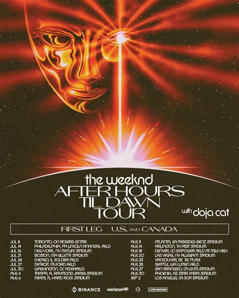 The Weeknd Announces the 'After Hours Til Dawn Tour' with Doja Cat