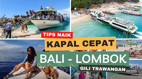 Fast Boat Gili Trawangan To Padang Bai Pulau Bali Youtube