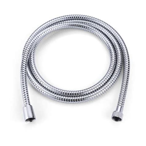 Wowow In Stainless Steel Replacement Shower Hose In Chrome X