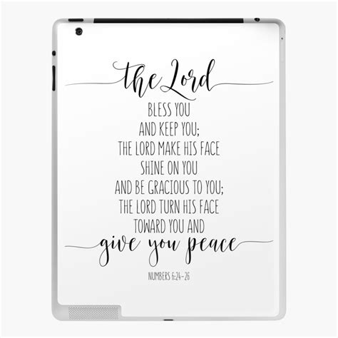 The Lord Bless You And Keep You Numbers 6 24 26 Bible Verse Christian T Scripture