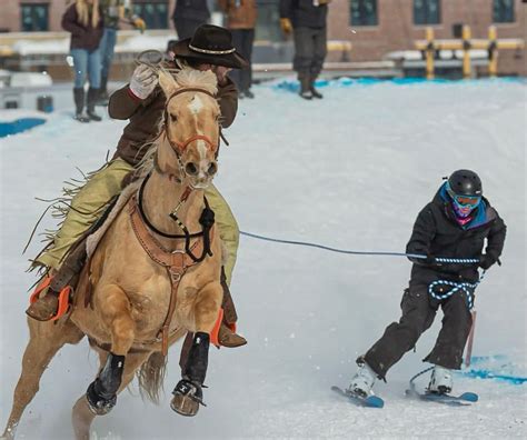 The Annual Skijoring Event Held in Driggs, Idaho - The Lodge Bronze ...