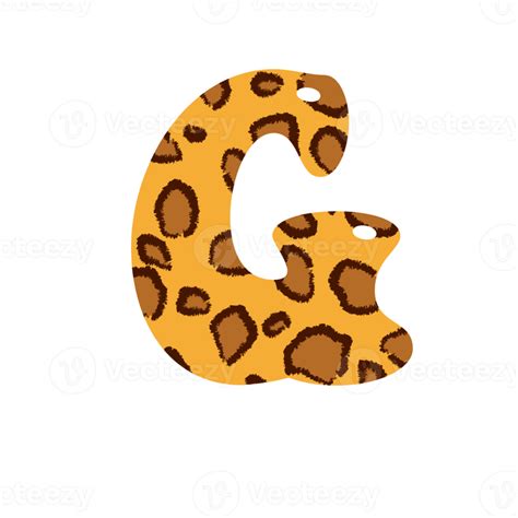 Leopard Print Alphabets And Number 10884044 Png