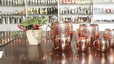 Moscow Mule Copper Mugs - Set Of 4-copper Mugs - 16 Oz Premium Gift Set ...