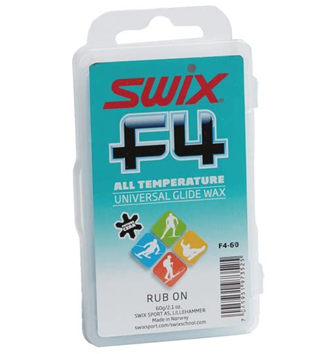 Swix F4 Universal Easy Glide Fluor Free Wax Cross Country Skier Cross Country Skis Skating