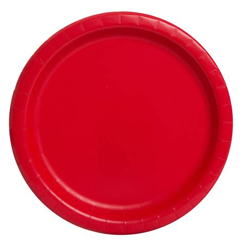 Red Paper Dessert Plates 7in 50ct Walmart