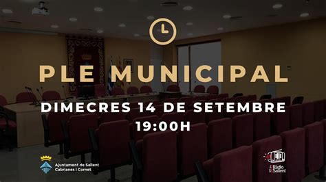 Ple Municipal Ordinari Del 14 De Setembre De 2022 YouTube