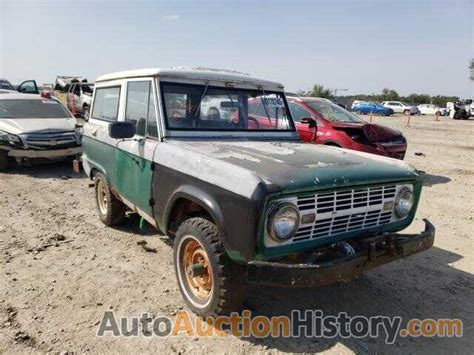 Wrecked Ford Bronco 1966 Salvage Auction History Copart And Iaai Wrecked