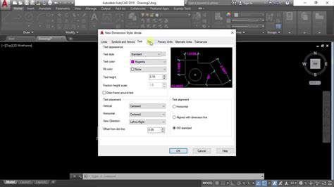 Cara Setting Dimension Style Di Autocad Untuk Pemula Youtube