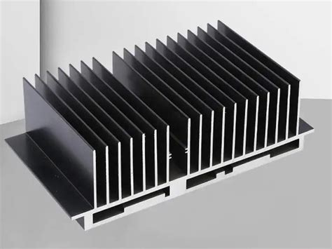 Custom Design Rectangular Heat Sink Aluminum Alloy Extrusion Heat Sink