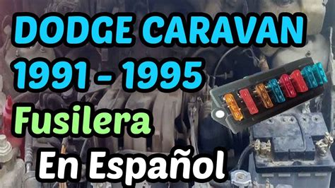 DIAGRAMA de FUSIBLES Dodge Caravan 1991 1995 En Español YouTube