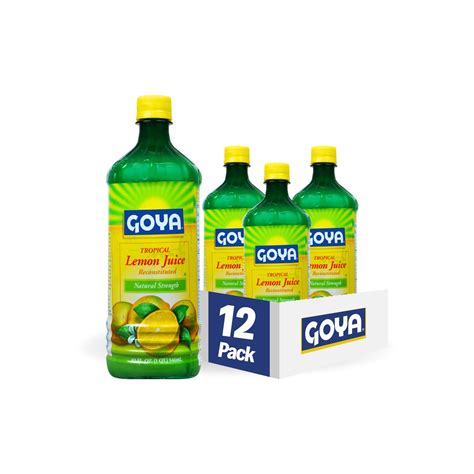 Goya Foods Tropical Lemon Juice 32 Ounce Pack Of 12