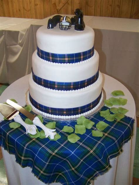 Nova Scotia Tartan Wedding Cake By Mrs Mcgregors Tea Room Pictou