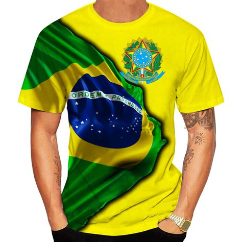 Centen Rio Do Brasil Camisa Masculina Ver O O Pesco O Pul Ver Manga