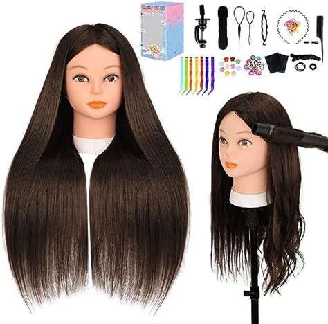 Amazon Inch Mannequin Head Real Hair With Tripod Stand