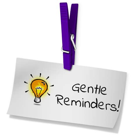 Friendly Reminder Clip Art