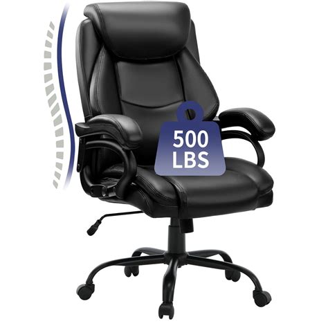 JONPONY Big And Tall Office Chair 500LBS Wide Seat Ergonomic Computer