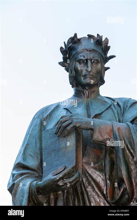 Dante Alighieri Statue by Italian Sculptor Ettore Ximenes, Standing in ...