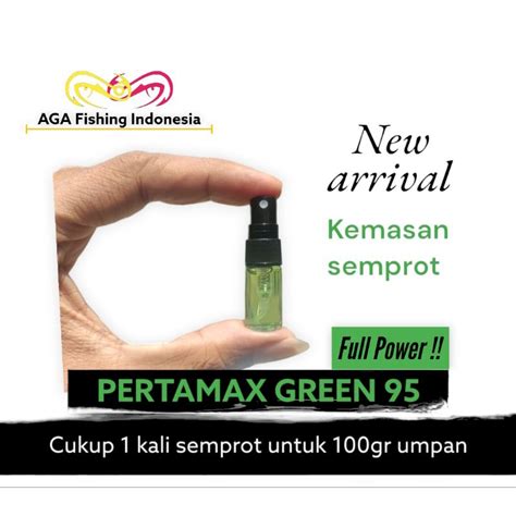 Jual Essen Semprot PERTAMAX GREEN 95 Campuran Umpan Pancing Ikan 2ml