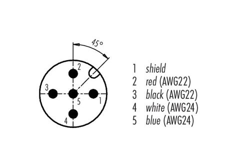 Binder M Male Cable Connector Contacts