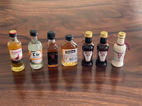 Travel Size Alcohol Set Jim Beam Naked Malt Famous Grouse Whiskey