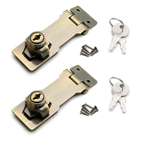 Snapklik Kyuionty Pcs Keyed Hasp Locks Inch Twist Knob Keyed