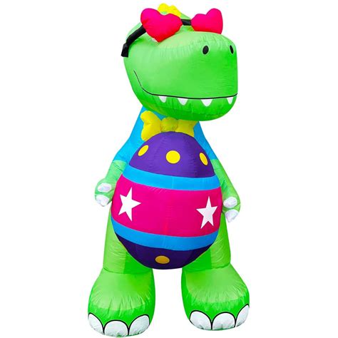 Easter Dinosaur Holding an Egg – Yardables USA