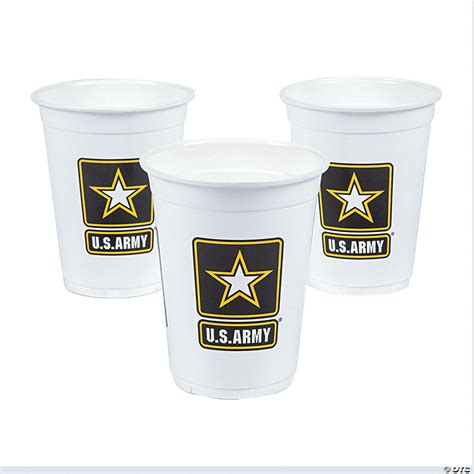 Us Army® Disposable Plastic Cups 12 Ct Oriental Trading