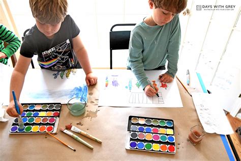 Watercolor Painting for Kids - Days With Grey