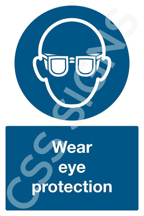 Wear Eye Protection Sign Sign Shop Ireland Css Signs