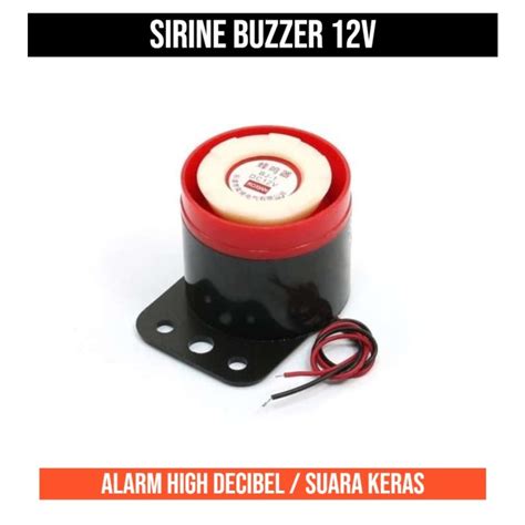 Jual Buzzer Active 12V Sirene Alarm Speaker Sound 12 V High Decibel