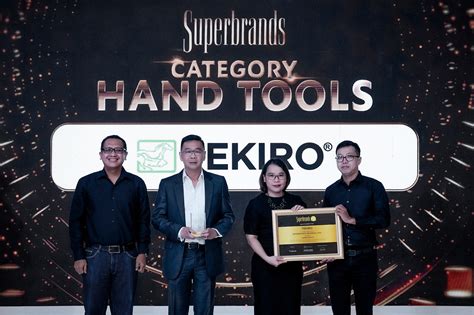 Jadi Produk Handtools Terbaik Tekiro Raih Penghargaan Superbrands