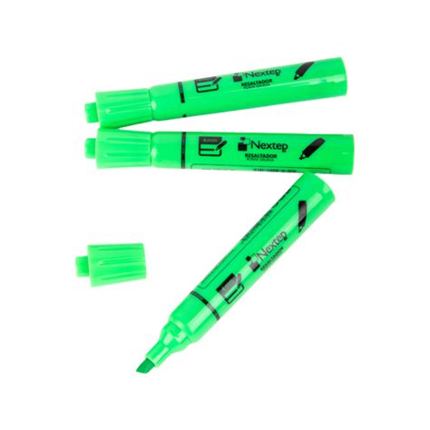 NE 079V MARCADOR RESALTADOR COLOR VERDE C 12 PZAS NEXTEP